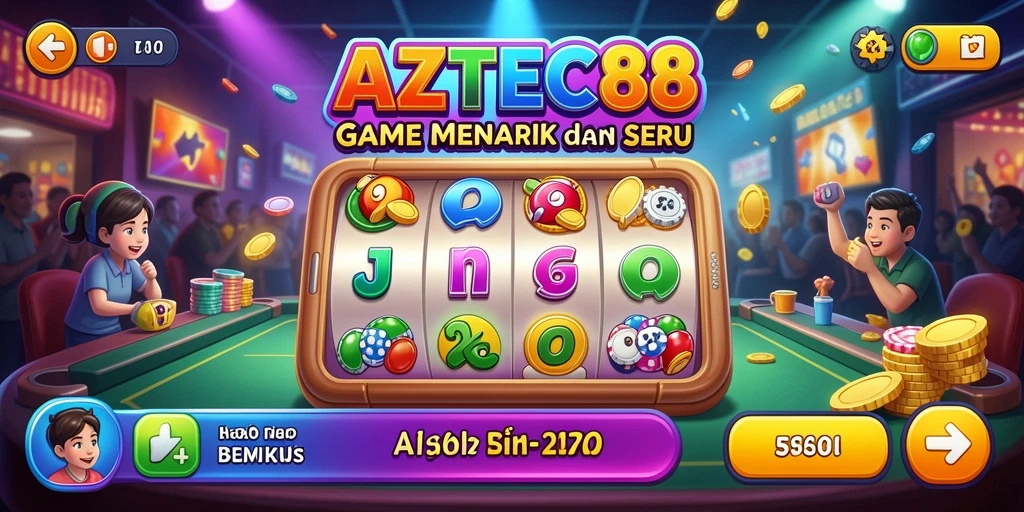 Tampilan gameplay seru dari AZTEC88 saat bermain Bingo.