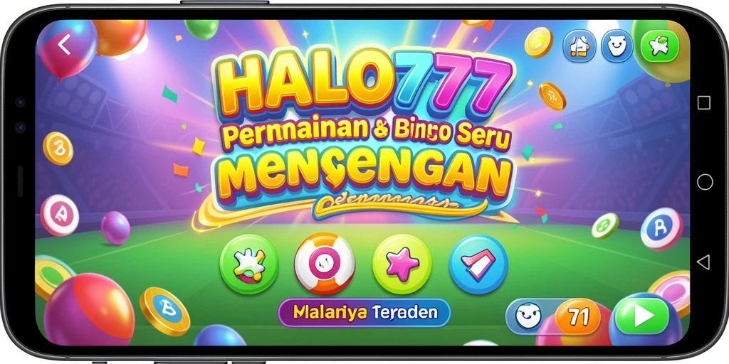 Tampilan menarik dari gameplay bingo di HALO777 dengan pemain yang bersemangat.