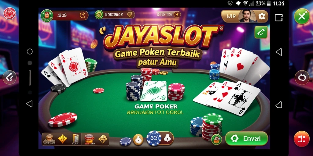 Tampilan gameplay Poker yang seru di JAYASLOT.