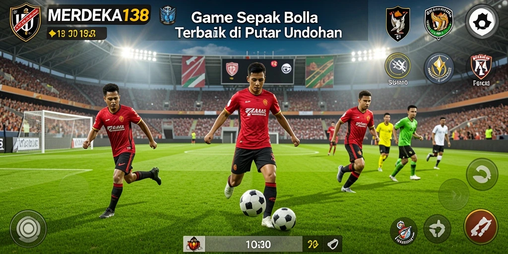 Gameplay seru dari MERDEKA138 yang membuat Anda tenggelam dalam permainan sepak bola.