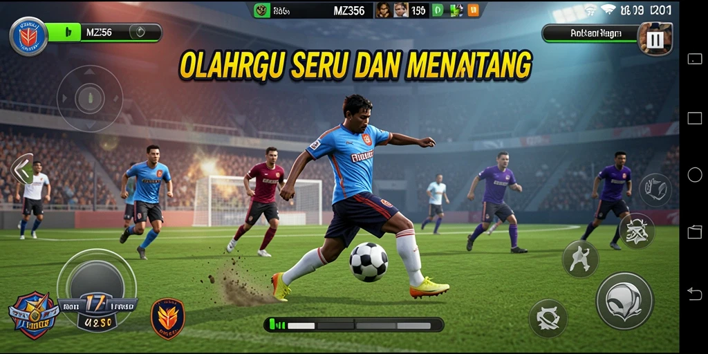 Tampilan menarik dari permainan olahraga MZ356.