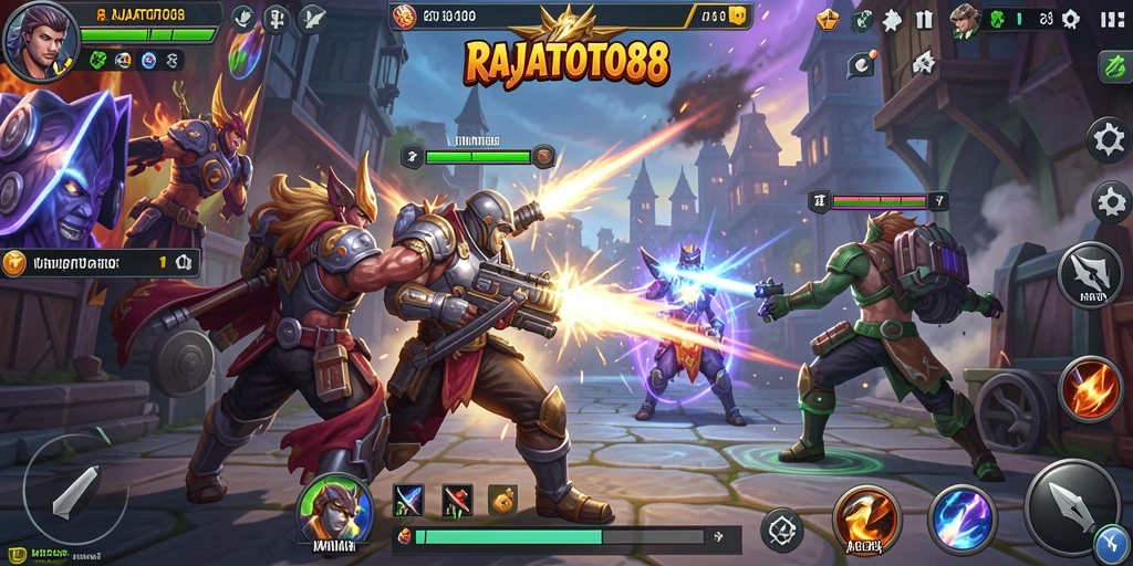 Gameplay dinamis RAJATOTO88 yang penuh aksi menegangkan.