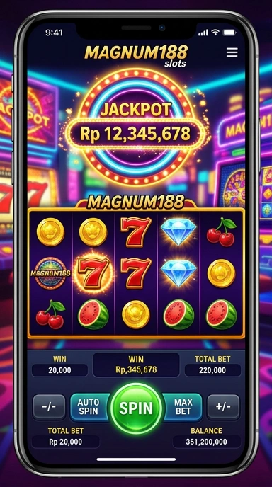 Tampilan utama aplikasi magnum188 dengan antarmuka yang user-friendly.